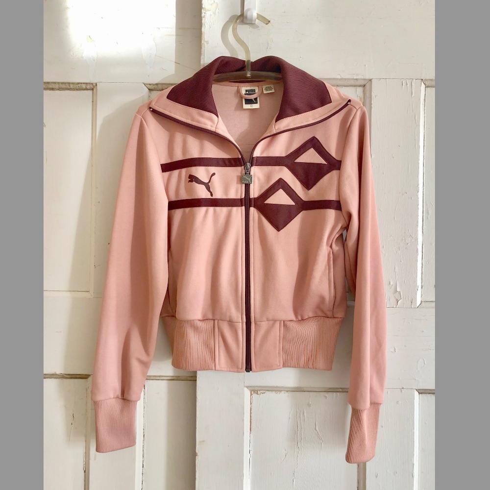 Vintage Puma 90’s *Special Edition Crop Jacket Dusty Pink Size: M